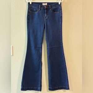 Free People Dark Blue Flare Jeans